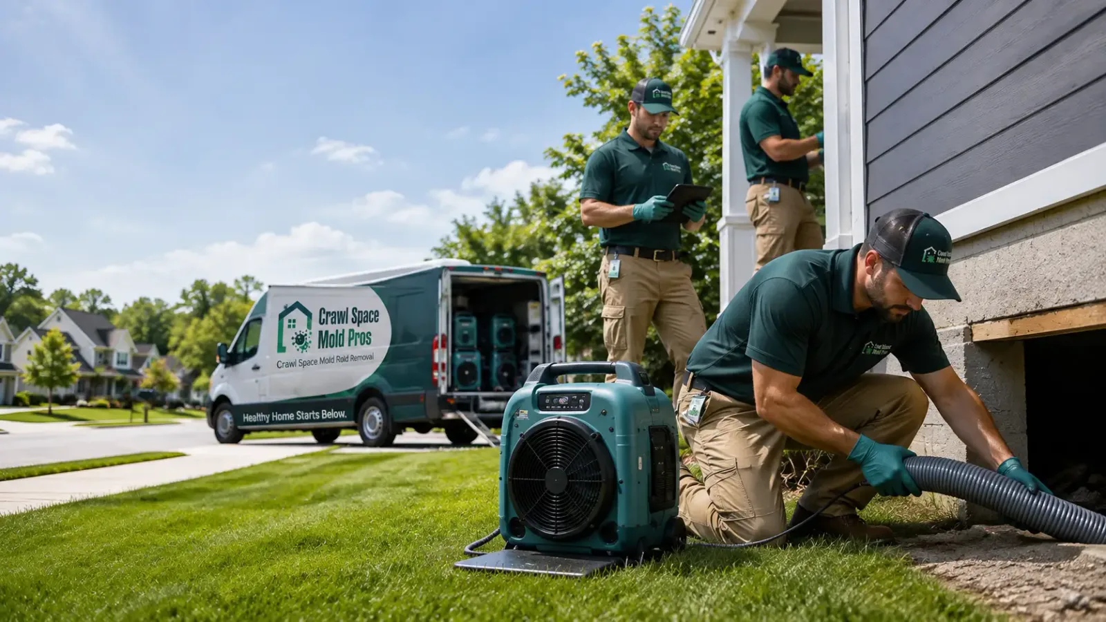 Crawl Space Mold Removal in Bone Gap, IL